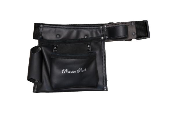 Love Hamma Black Pleasure Pouch Adjustable Hands-Free Storage Belt > Clothes > Unisex Leather
