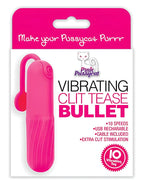Pink Pussycat Vibrating Clit Teaser - 10 Speed Charging Bullet Default Title > Vibrators > Mini Vibrators