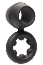 Alpha Liquid Silicone Dual Magnum Ring Black Stretchy Comfortable Size > Cock Ring > Sling