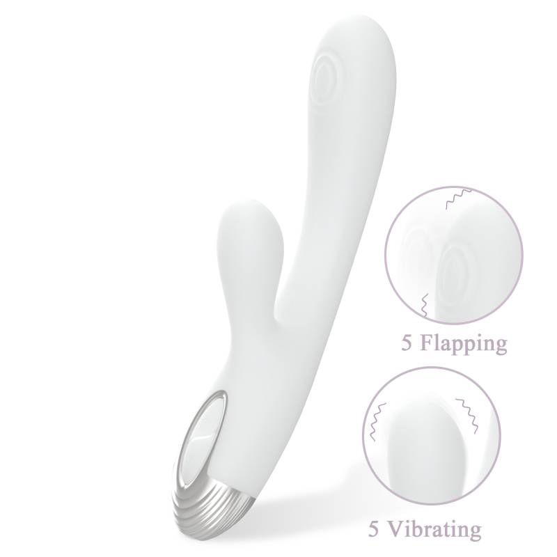 Pada Rabbit and G-Spot Pulsing Vibrator White 21.6cm > Sex Toys For Ladies > G-Spot Vibrators Main image