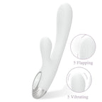 Pada Rabbit and G-Spot Pulsing Vibrator White 21.6cm > Sex Toys For Ladies > G-Spot Vibrators