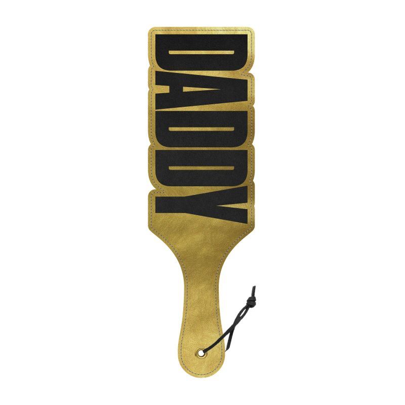 Paddle Daddy Elegant Playful Spanking Paddle with Shimmering Gold Cut-Out > Bondage Gear > Paddles
