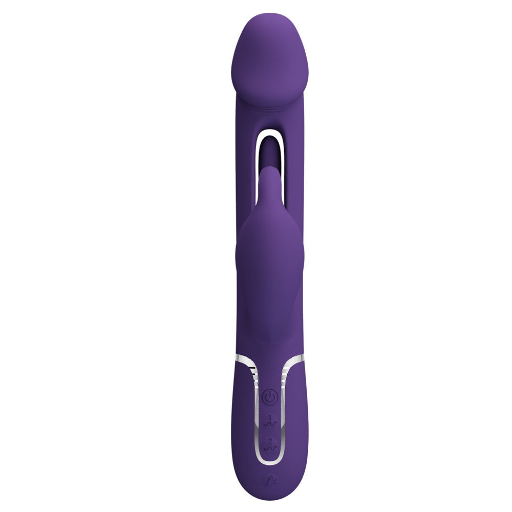 Party Up David Swinging Vibe 23.2 Centimeter Rabbit Vibrator with Flicking Arm > Vibrators > Ladies > Rabbit