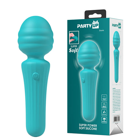 Party Up Duuna Teal 16.9 cm Massage Wand Teal Electric Massager