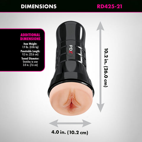 Pdx Wet Pussies Super Luscious Lips XXL Vagina Stroker Strokers - Manual