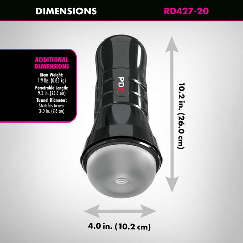 Pdx Wet Pussies Super Slide and Glide Xxl Stroker Strokers - Manual