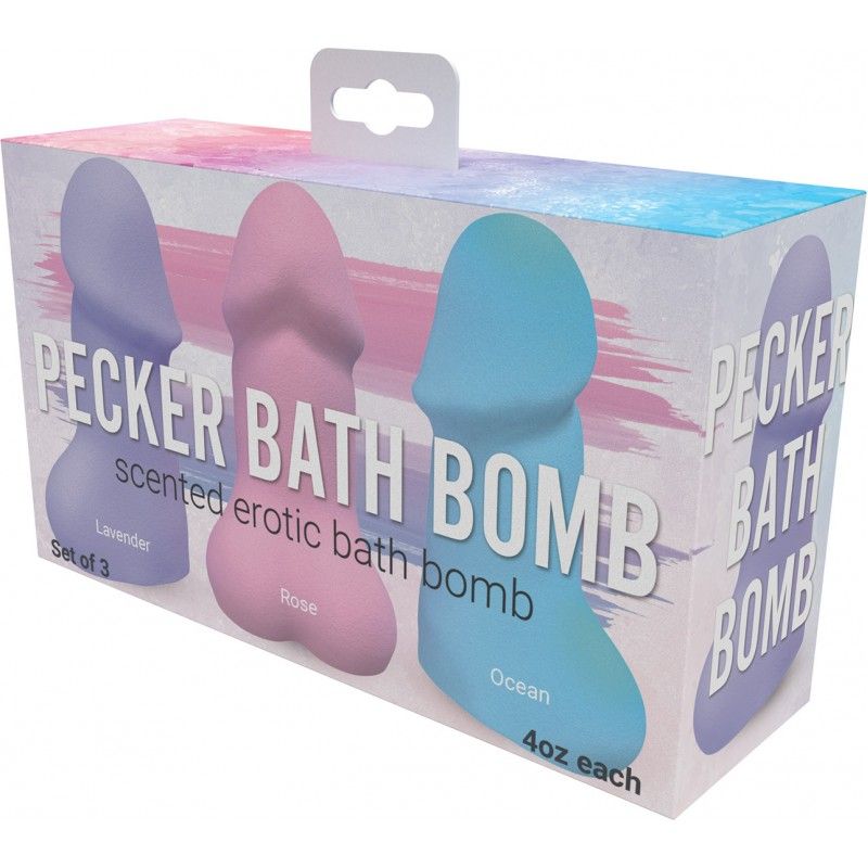Pecker Bath Bomb 3-Pack – Scented Erotic Bath Bomb Set > Novelties > Novelty Soap Main image