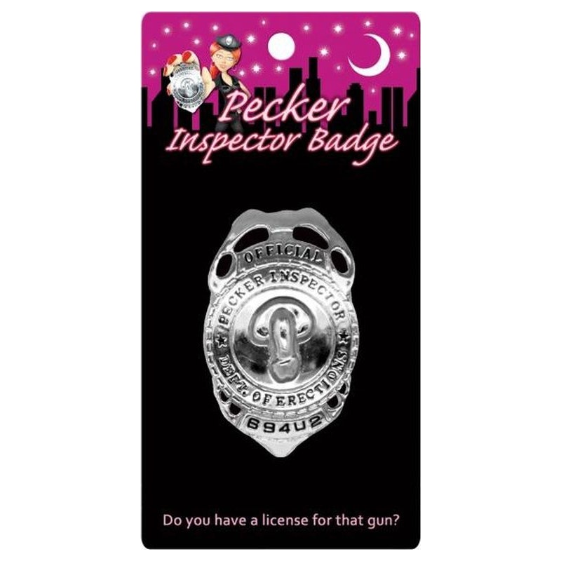 Pecker Inspector Badge – Novelty Party Accessory > Novelties > Gag Gifts Main image