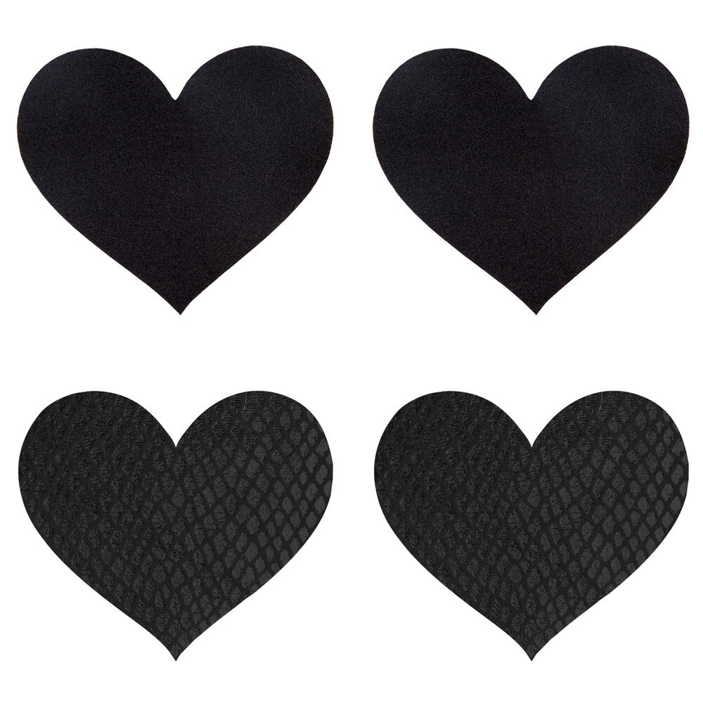 Peekaboo Black Hearts Pasties – Heart-Shaped Pasties > Clothes > Pasties