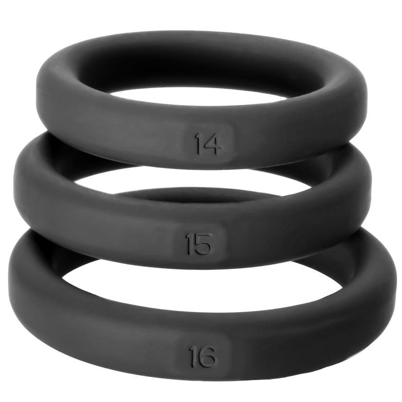 Perfect Fit XactFit Cock Ring Sizes 14, 15, 16 – Snug Fit Cock Rings > Cock Ring > Sets Main image