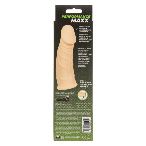 Performance Maxx 7 Inch Vibrating Extension Ivory Secondary image