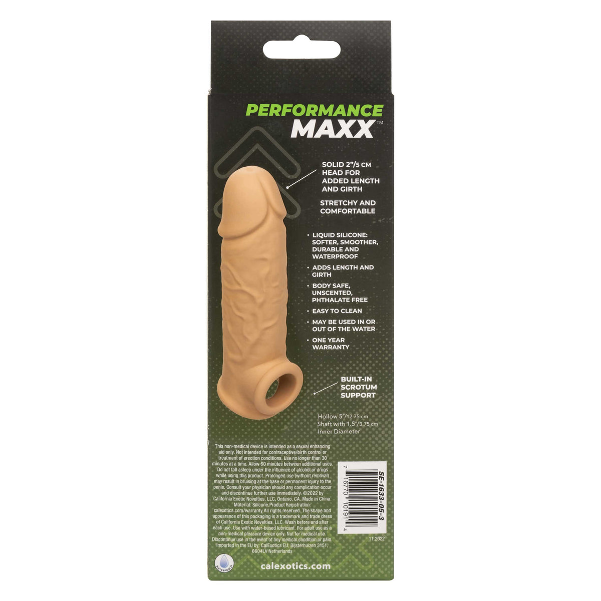 Performance Maxx Life-Like Extension 7 Inch with Built-In Scrotum Strap > Sex Toys For Men > Penis Sleeves