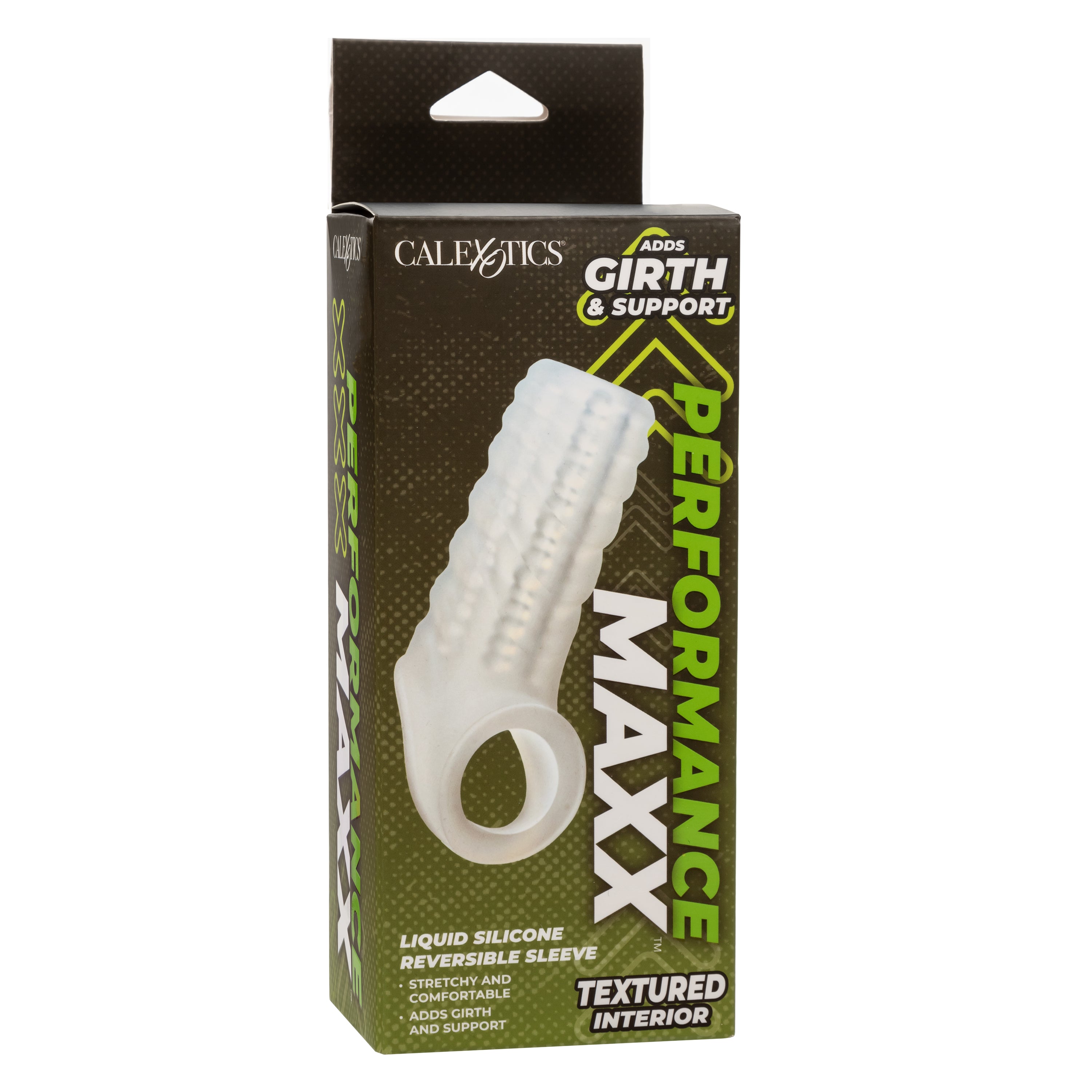 Performance Maxx Liquid Silicone Reversible Sleeve Textured Interior White > Sex Toys For Men > Penis Sleeves Main image