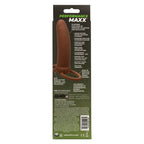 Performance Maxx Thick Dual Penetrator 5 Inch Brown Liquid Silicone with Charging and Scrotum Ring > Vibrators > Realistic Vibrators