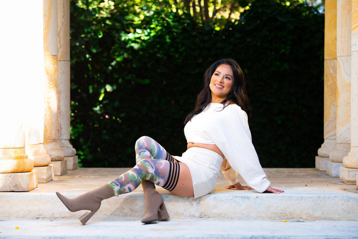Kixies Alex Camo Thigh Highs > Clothes > Hosiery > Stockings