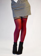 Kixies Heather Cabernet Opaque Thigh-High Tights > Clothes > Hosiery > Stockings