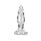 Pillow Talk Fancy Luxurious Glass Anal Plug w Clear Gem > Glass > Toys