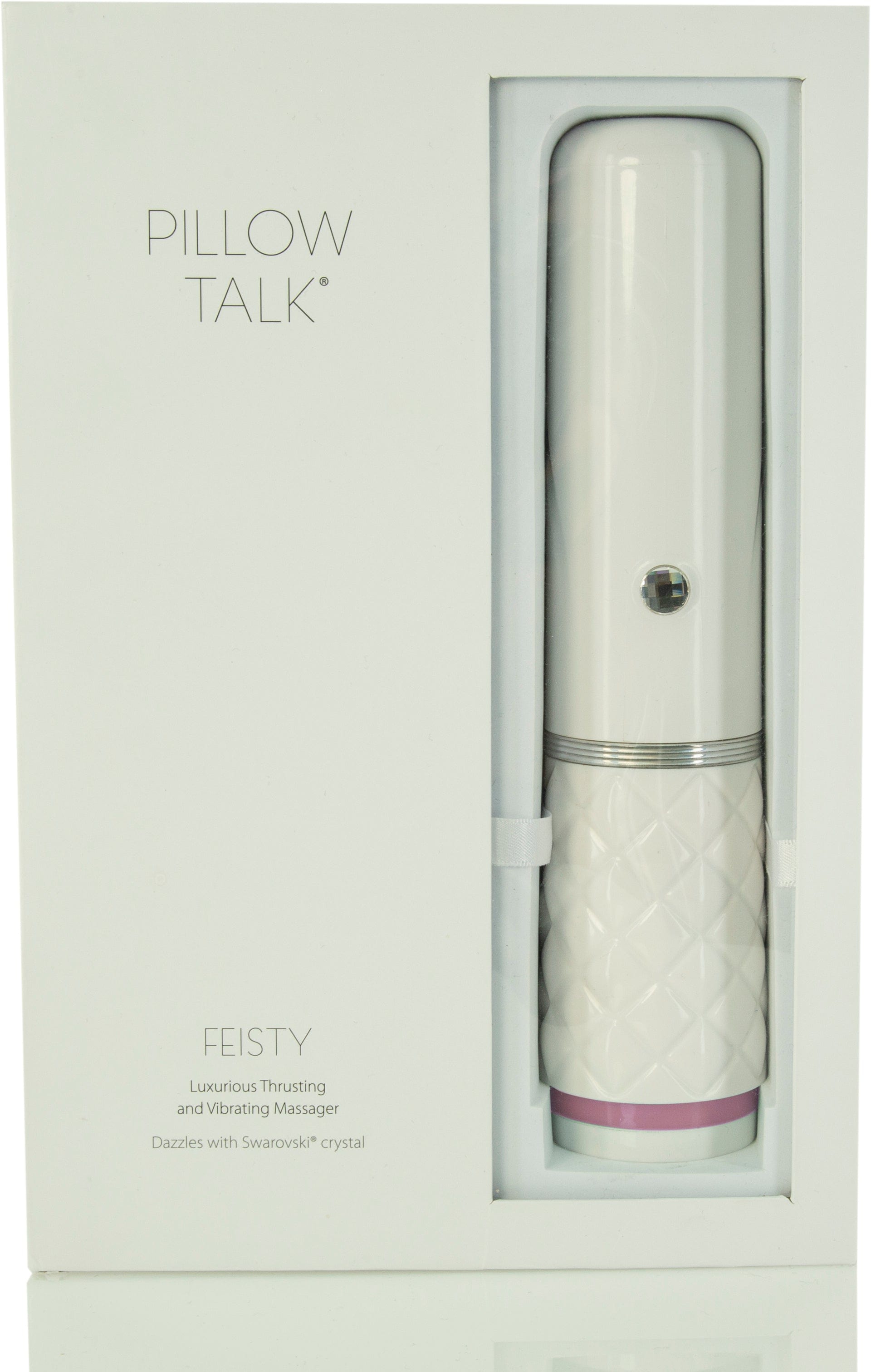 Pillow Talk Feisty Pink Thrusting Vibrator with Silicone DONGS Thrusting