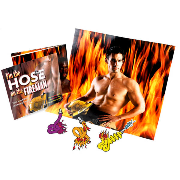 Pin The Hose On The Fireman Adult Bachelorette Game Party Bachelor & Bachelorette Items
