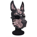 Pink Dog Pup Hood with Detachable Nose and Mouthpiece – Premium Quality Mask > Bondage Gear > Masks