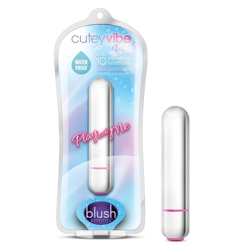 Play With Me Cutey Vibe Plus Silver > Vibrators > Mini Vibrators