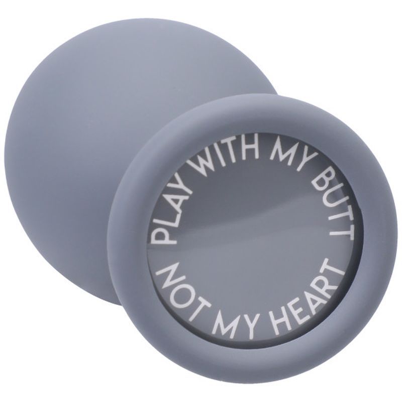 Play With My Butt Not My Heart Silicone Anal Trainer Set Grey Secondary image