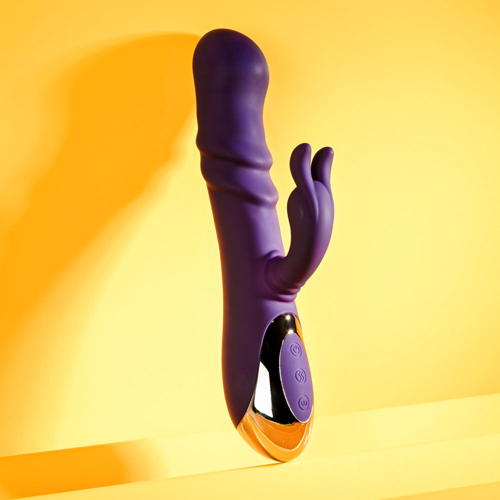 Playboy Pleasure Bunny Punch 24.4 cm Twirling Rabbit Vibrator Secondary image