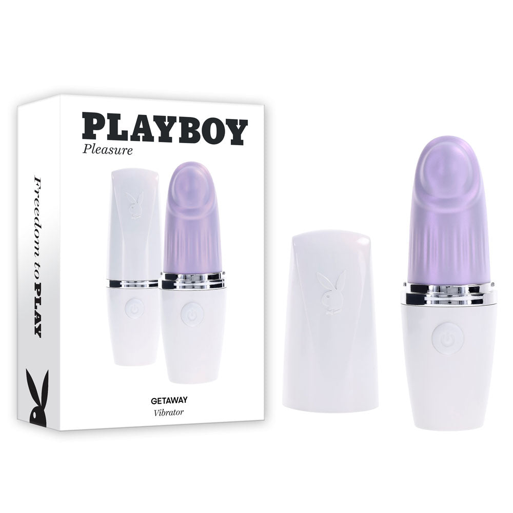 Playboy Pleasure GETAWAY Tapping Toy 14.2 cm Waterproof > Vibrators > Ladies > Clitoral Vibrators and Stimulators