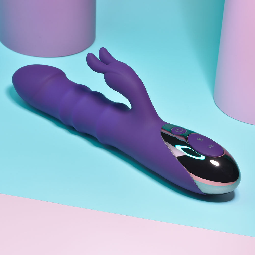 Playboy Pleasure HOP TO IT Rabbit Vibrator 23.5cm VIBRATORS-RABBIT