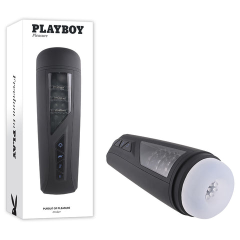 Playboy Pleasure PURSUIT OF PLEASURE Stroker 7" Clear Strokers - Auto