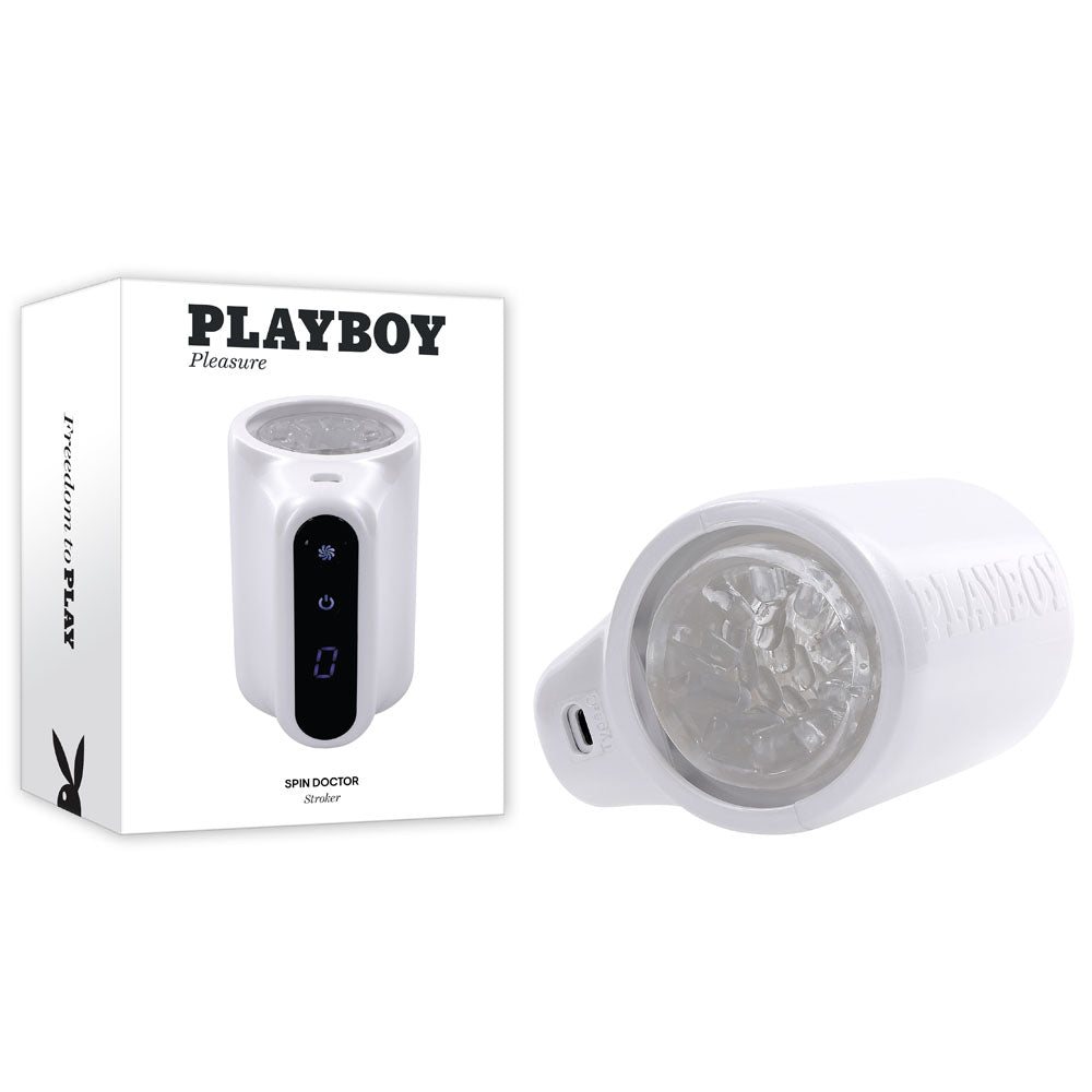 Playboy Pleasure SPIN DOCTOR Waterproof Dual Entry Toy > Sex Toys For Men > Masturbators > Vibrating Main image