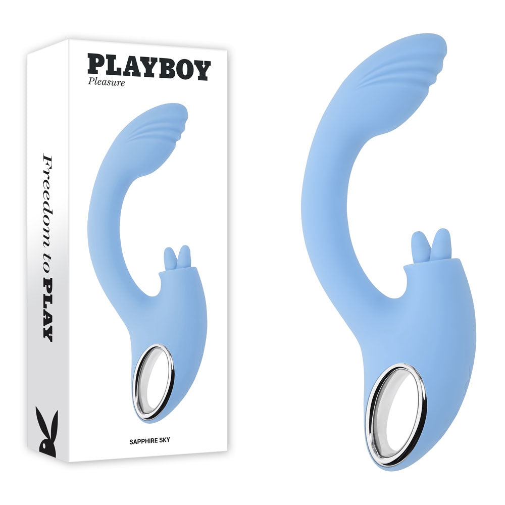 Playboy Pleasure Sapphire Sky 21.6cm Vibrator > Vibrators > Ladies > Rabbit Multi Main image