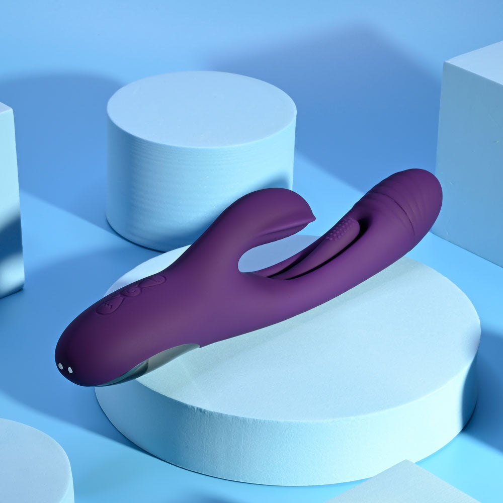 Playboy Pleasure THE THRILL 24.4cm Rabbit Vibrator with 7 Speeds > Vibrators > Ladies > Rabbit