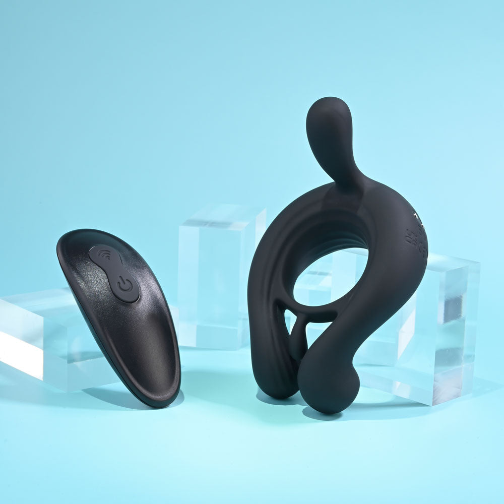 Playboy Pleasure Triple Play Vibrating Cock Ring Secondary image