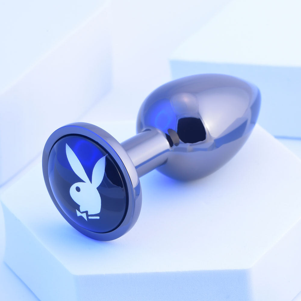 Playboy Pleasure Tux Small Metal Butt Plug 7.4 cm Size > Anal Range > Jewel Butt Plugs Main image