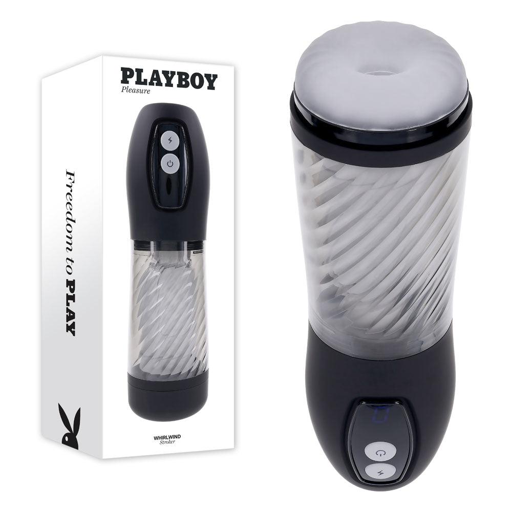 Playboy Pleasure WHIRLWIND 8.3cm Auto Stroker > Sex Toys For Men > Masturbators Premium