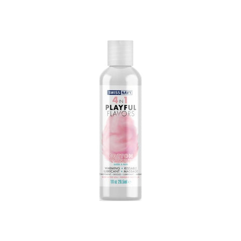 Playful Flavours 4 In 1 Cotton Candy 1oz/29.5ml Lube Flavoured Lube
