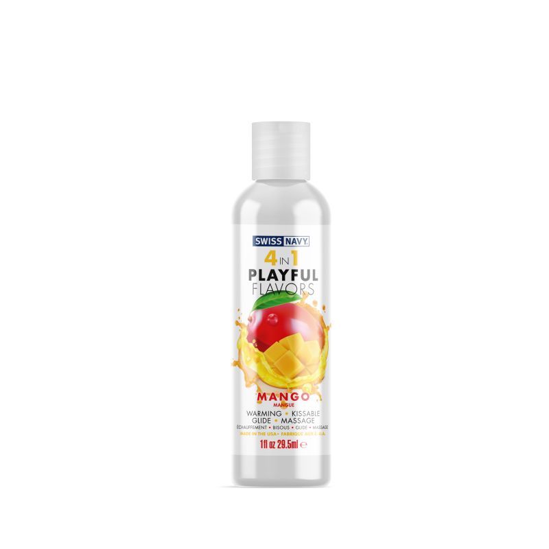 Playful Flavours 4 In 1 Mango 1oz/29.5ml Pleasure Lube > Lube > Flavoured Main image