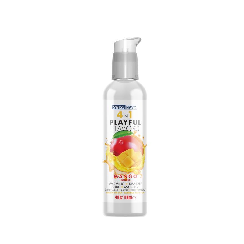 Playful Flavours 4 In 1 Mango 4oz/118ml Sensual Lube > Lube > Flavoured Main image