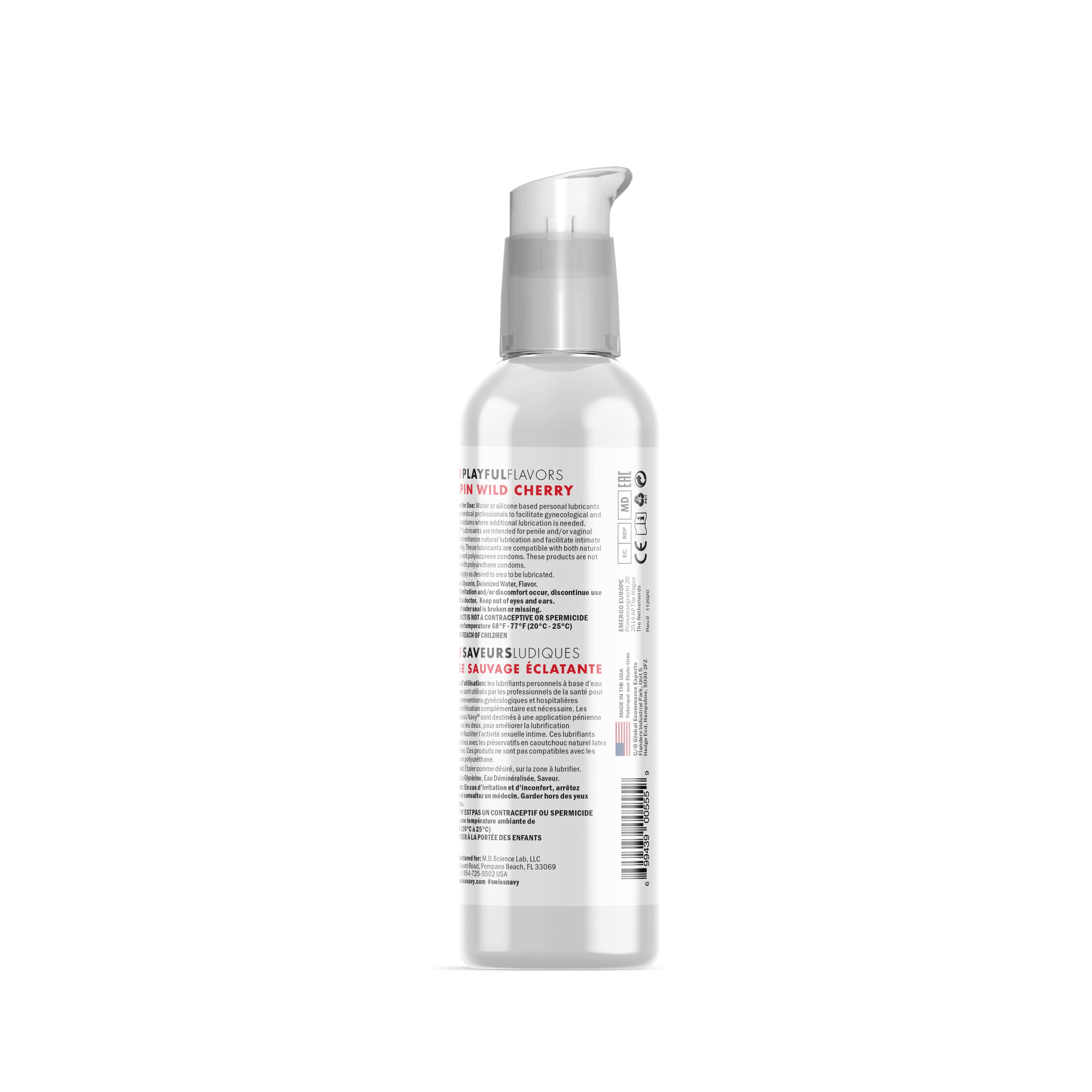 Playful Flavours 4 In 1 Poppin Wild Cherry 4oz/118ml Lube Secondary image