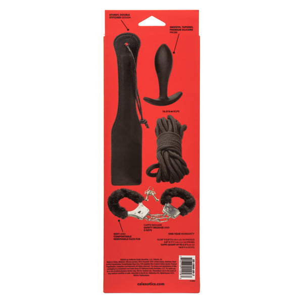 Pleasure Kits Bondage Collection Set with Paddle, Probe, Rope and Cuffs Secondary image
