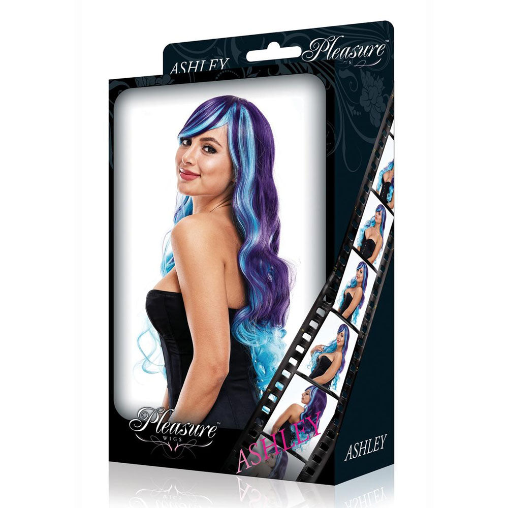 Pleasure Wigs Ashley Purple Blue Synthetic Wig > Clothes > Wigs