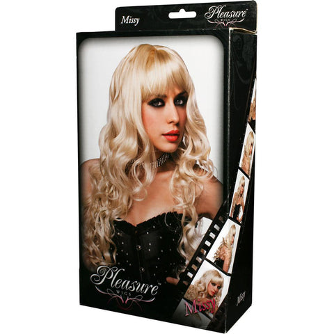Pleasure Wigs Missy Platinum Blonde Synthetic Wig for Bold Style Transformation Default Title Wigs