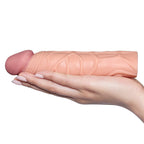 Pleasure X-Tender (Flesh) – 30% thicker. 1" inch extra Penis Extension Sleeve > Sex Toys For Men > Penis Sleeves