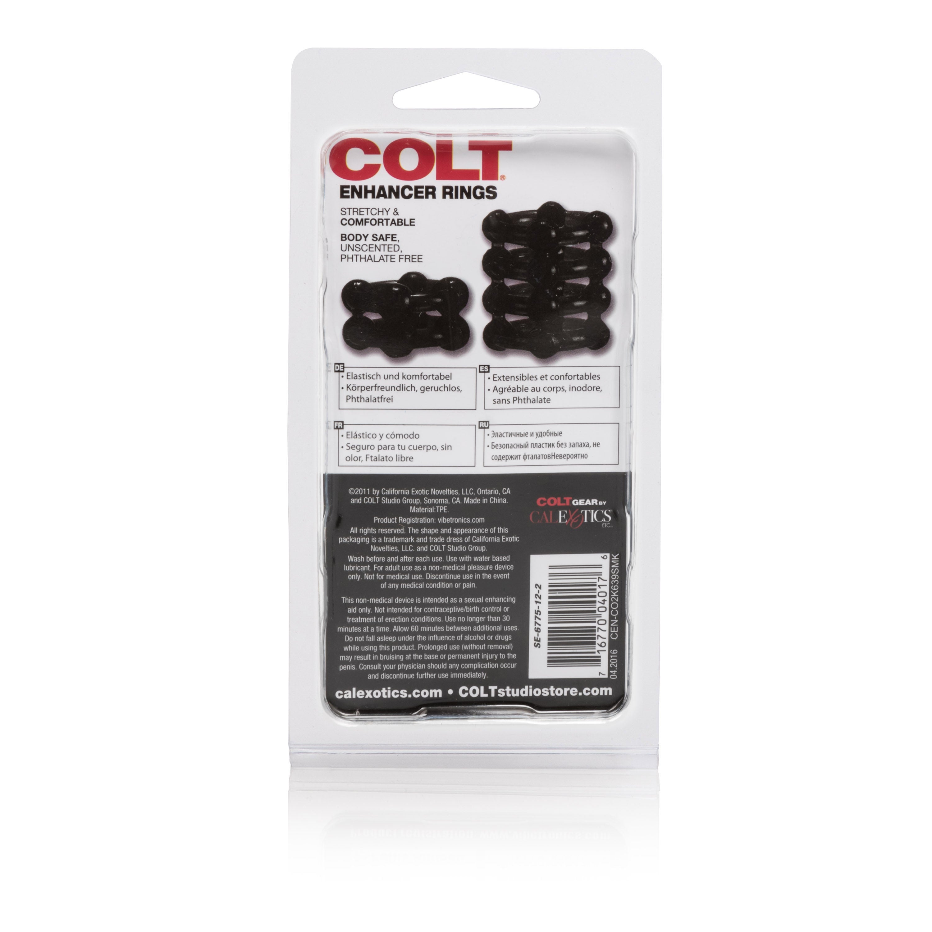Colt Enhancer Ring Set of 2 – Soft Stretchy Silicone Erection Enhancer Rings Secondary image