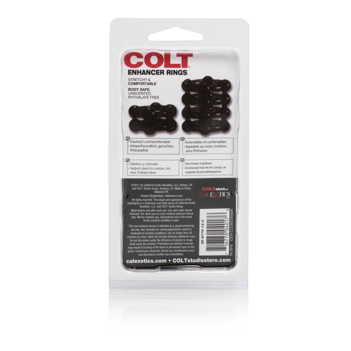 Colt Enhancer Ring Set of 2 – Soft Stretchy Silicone Erection Enhancer Rings > Cock Ring > Sets