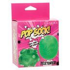 Pop Sock Textured Reversible Masturbator Soft Tight Stretchy Green > Sex Toys For Men > Masturbators Cup