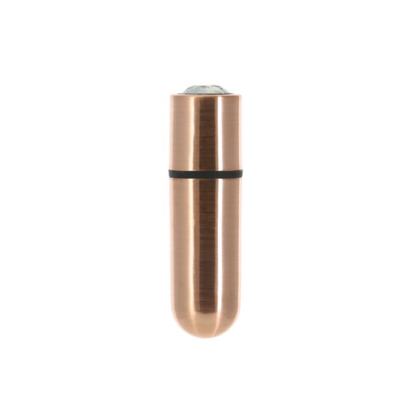 Power Bullet First Class 6cm Vibrator with Crystal Rose Gold Finish > Vibrators > Mini Vibrators Main image