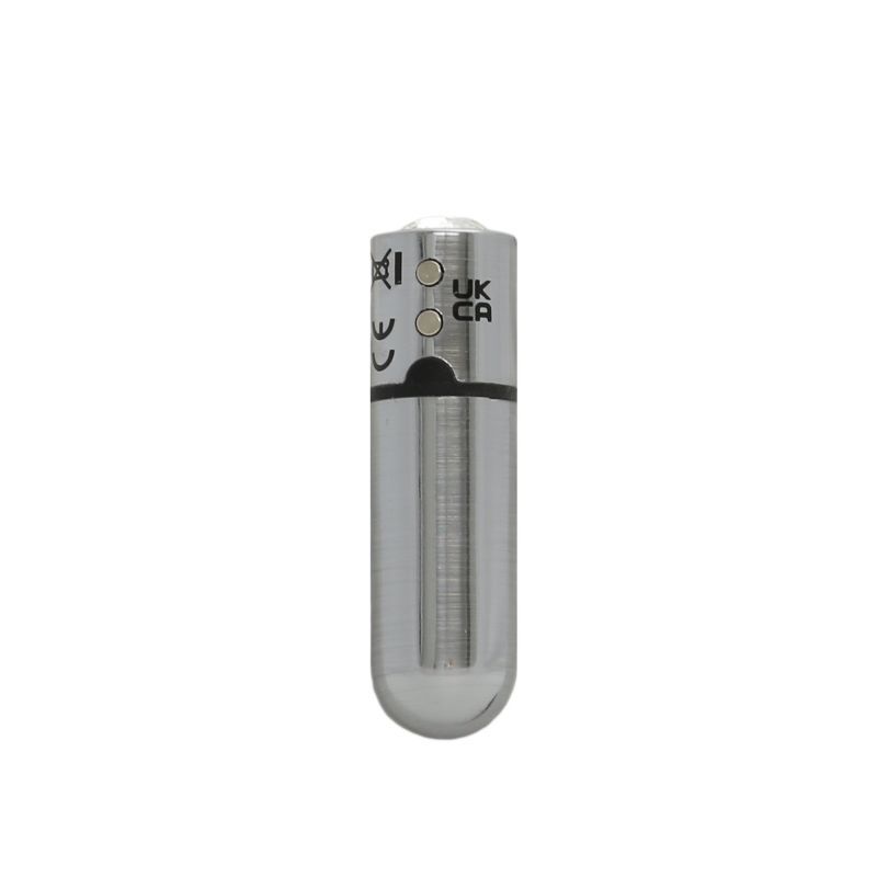 Power Bullet First Class 6cm Vibrator with Crystal Silver > Vibrators > Mini Vibrators Main image