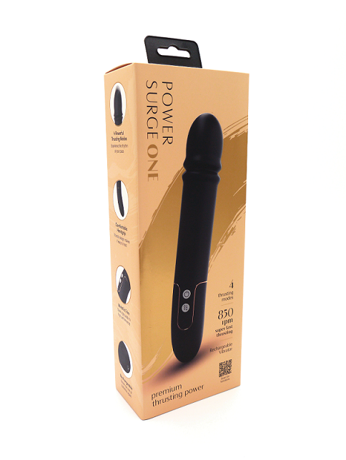 Power Surge USB Rechargeable Thrusting Vibrator G-Spot Stimulator Vibrators